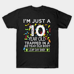 Leap Year Birthday Leap Day 40Th Birthday Party T-Shirt